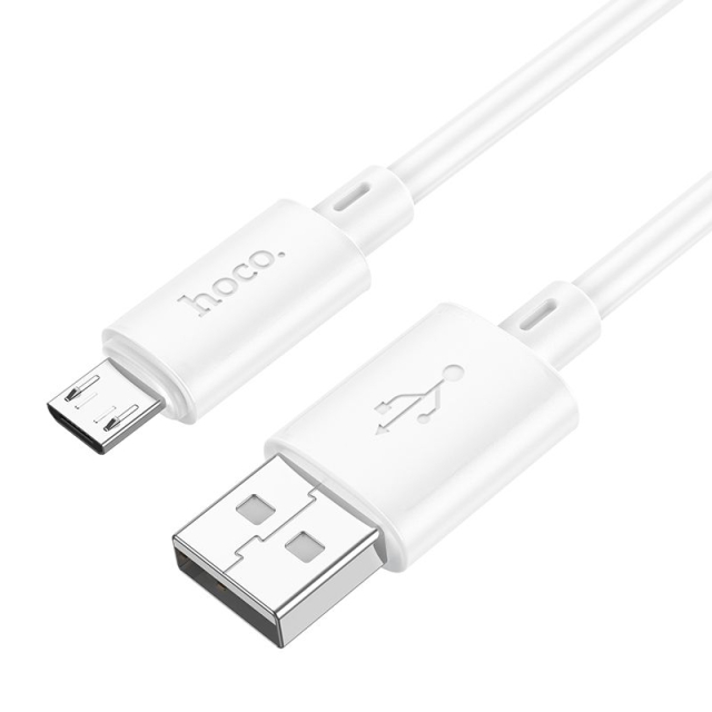 Kabel USB A na Micro USB Hoco 2,4 A, 1 m, X88, bílý