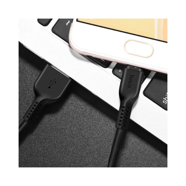 Kabel USB A na USB C Hoco 2,4 A, 2 m, X20, černý