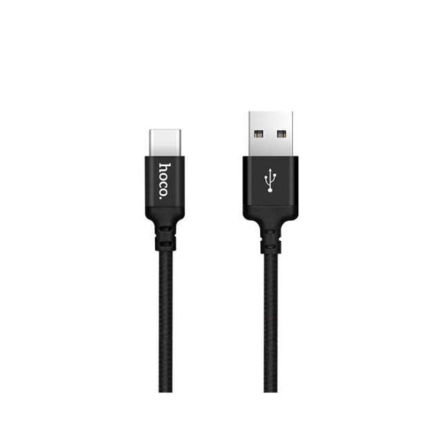 Kabel USB A na USB C Hoco 2 A, 2 m, X14, černý
