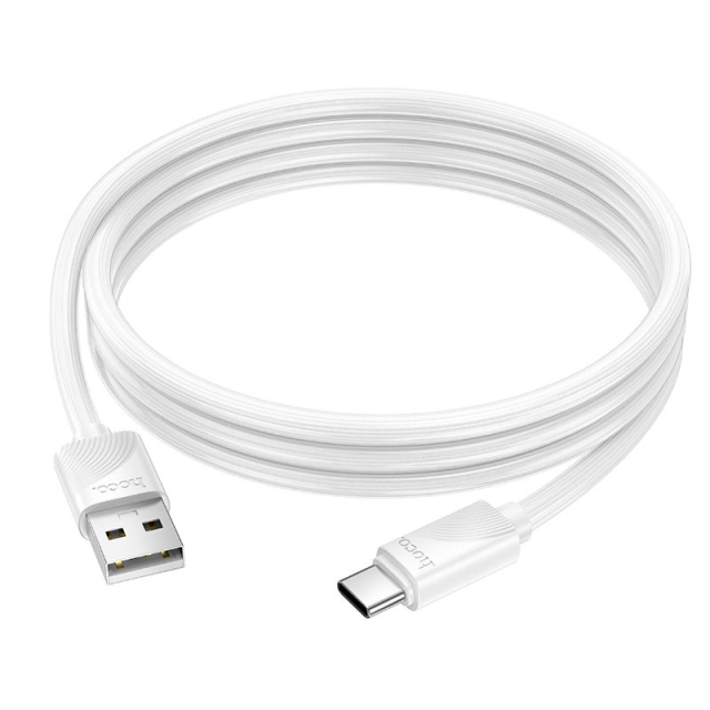 Kabel USB A na USB C Hoco 3 A, 1 m, X114, bílý