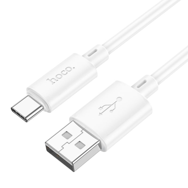 Kabel USB A na USB C Hoco 3 A, 1 m, X88, bílý