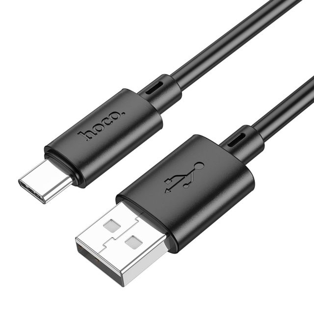 Kabel USB A na USB C Hoco 3 A, 1 m, X88, černý