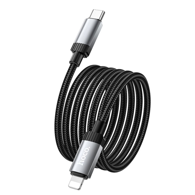 Kabel USB-C na Lightning Hoco PD 27 W, 1 m, X117, černý