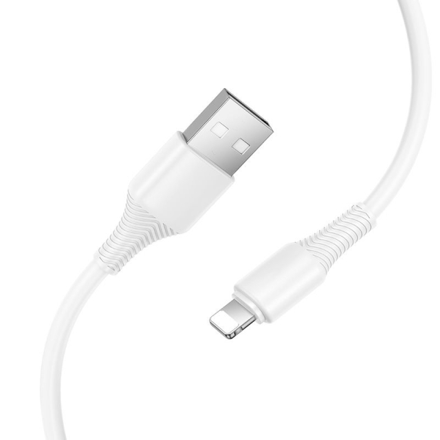 Kabel USB-C na Lightning Hoco PD 27 W, 1 m, X120, bílý
