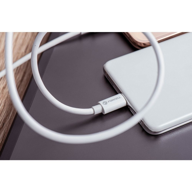 Kabel USB-C na USB-C Forcell F-Energy QC4.0 PD 3 A 60 W 1 m C338 bílý