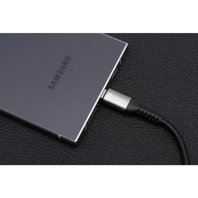 Kabel USB-C na USB-C Forcell F-Energy QC4.0 PD 5 A 100 W Cafule 0,5 m C260 černý