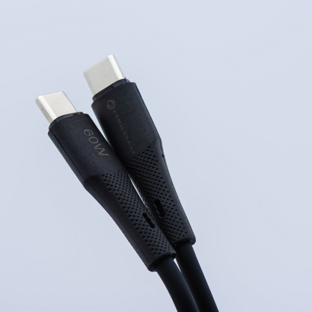Kabel USB-C na USB-C Forcell F-Energy QC4.0 PD 5 A 100 W, silikonový, 1 m, C347, černý