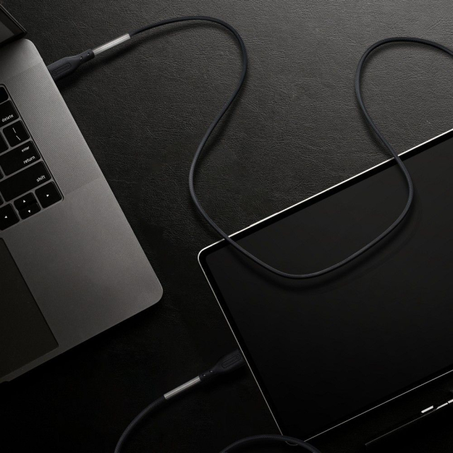 Kabel USB-C na USB-C Forcell F-Energy QC4.0 PD 5 A 240 W Carbon, 1 m, CB-05C, černý