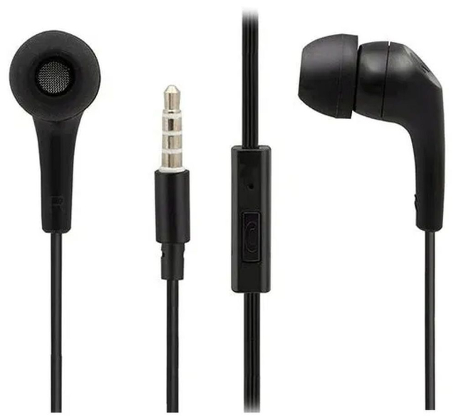 Kabelová sluchátka s mikrofonem, 3,5 mm, MOTOROLA Ear Buds 2-S, černá