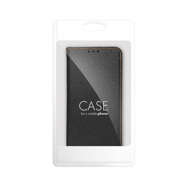 Kolečko s víkem pro iPhone 17 AIR Smart Pro Book, kůže, černé
