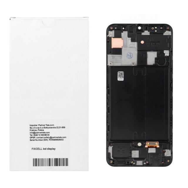LCD displej FIXCELL pro SAMSUNG A50 AMOLED s černým rámečkem (výměna skla)