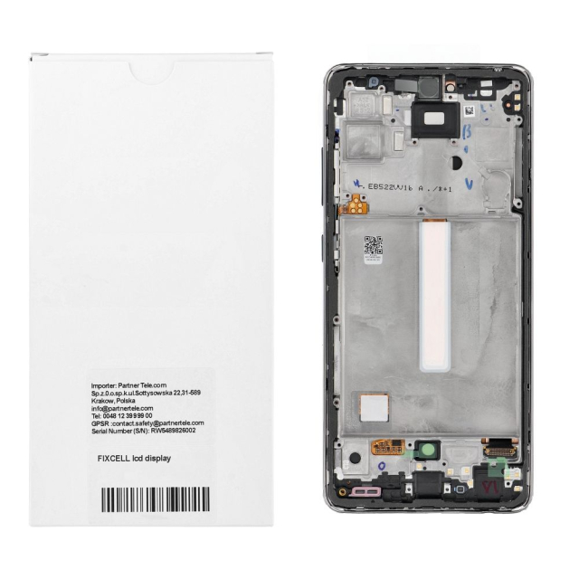 LCD displej FIXCELL pro SAMSUNG A52 4G/5G AMOLED s černým rámečkem (výměna skla)