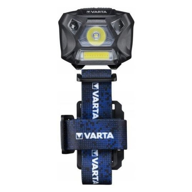 LED čelovka VARTA Work s ohebným ramenem a pohybovým senzorem H20, 150 lm, 18648 + 3 baterie R3 (AAA)