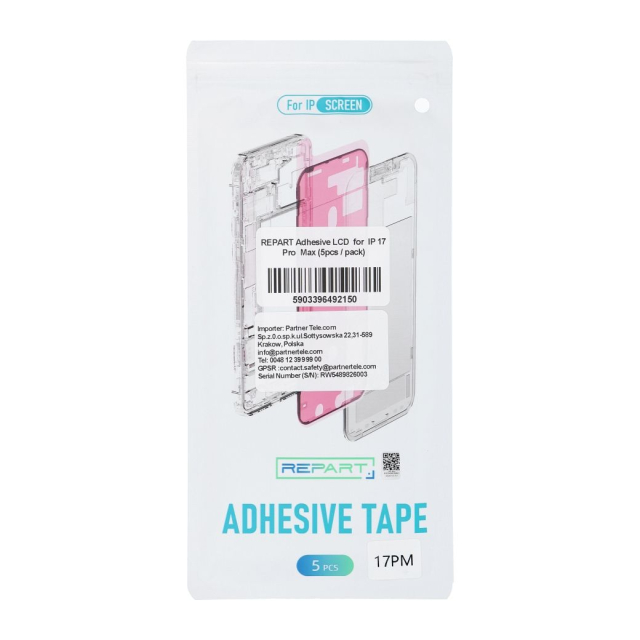 Lepicí fólie REPART pro LCD displej iPhone 12 Pro Max (5 ks v balení)