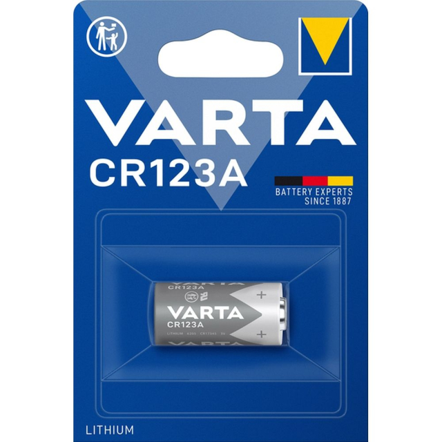 Lithiová baterie VARTA CR123A 3 V, 1 ks