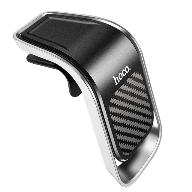 Magnetický držák na auto Hoco do větrací mřížky CA74, černý a stříbrný