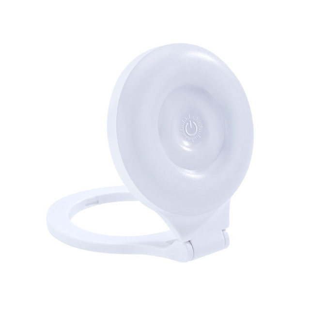 Magnetický stojánek na telefon s osvětlením, kompatibilní s MagSafe, L8, bílý