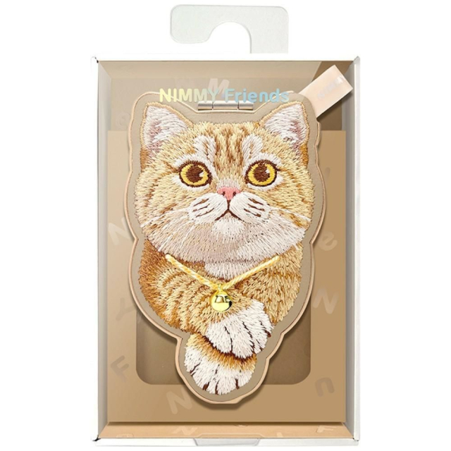 Magnetický věšák NIMMY DENIM FASHION GINGER CAT, hnědý