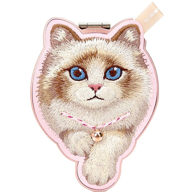 Magnetický věšák NIMMY DENIM FASHION RAGDOLL CAT, růžový