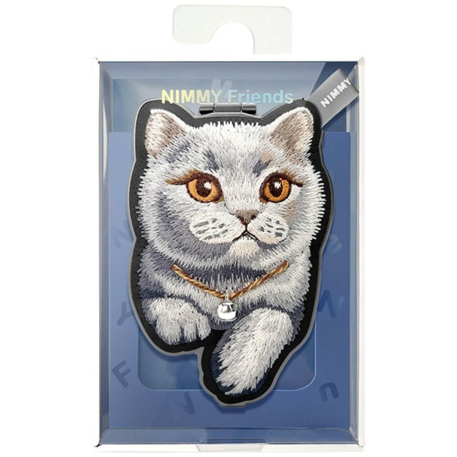 Magnetický závěs NIMMY DENIM FASHION BRITISH SHORTHAIR CAT černý