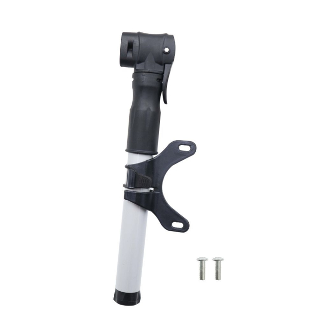 Mini pumpička s držákem na kolo / koloběžku FSPMP-387 černá/stříbrná