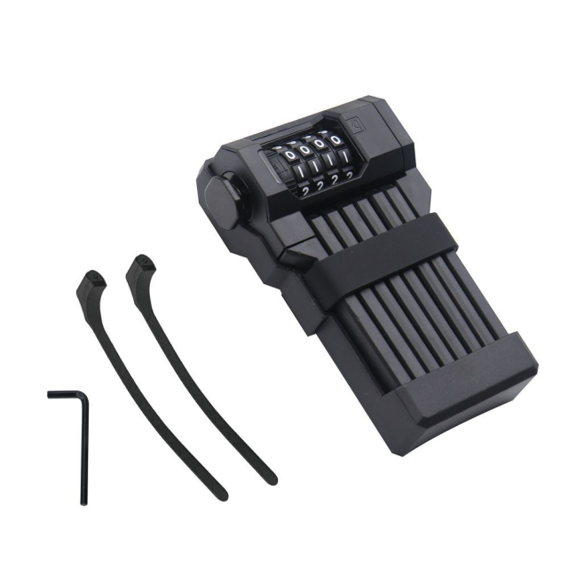 Mini rámový zámek na kolo/koloběžku s 4místnou kombinací FSBYL48532, černý