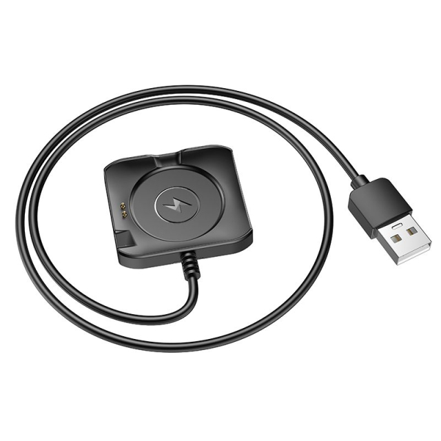 Nabíjecí kabel pro chytré hodinky Hoco, 0,6 m, Y28, černý