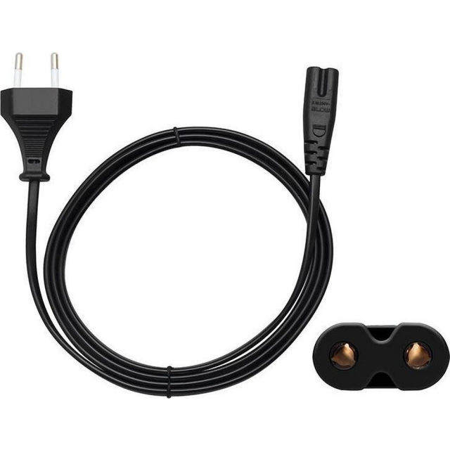 Napájecí kabel pro rádio (2kolíkový) 1,5 m, černý
