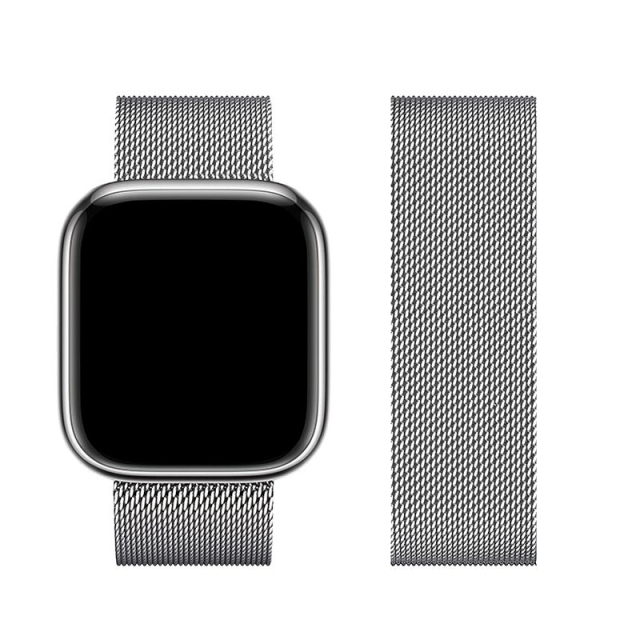 Náramek k hodinkám Apple Watch Forcell F-Design FA03, magnetický, ocelový, 38 / 40 / 41 mm, stříbrný