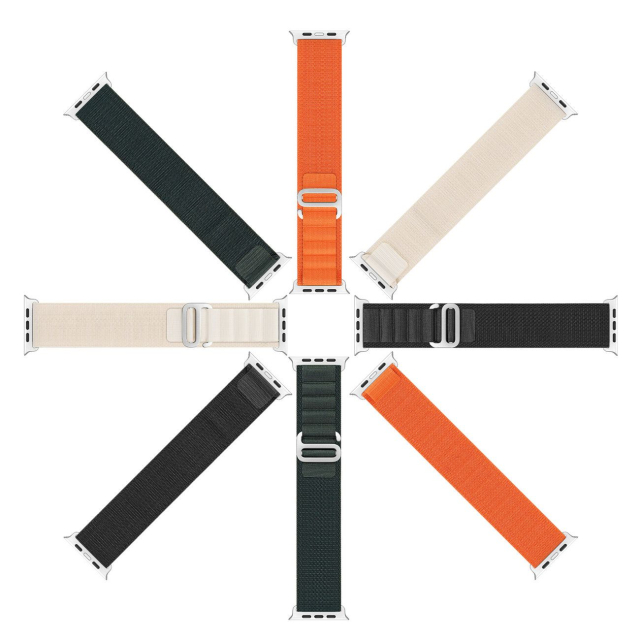 Nylonový řemínek DUX DUCIS GS pro Apple Watch 42 / 44 / 45 / 49 mm, oranžový