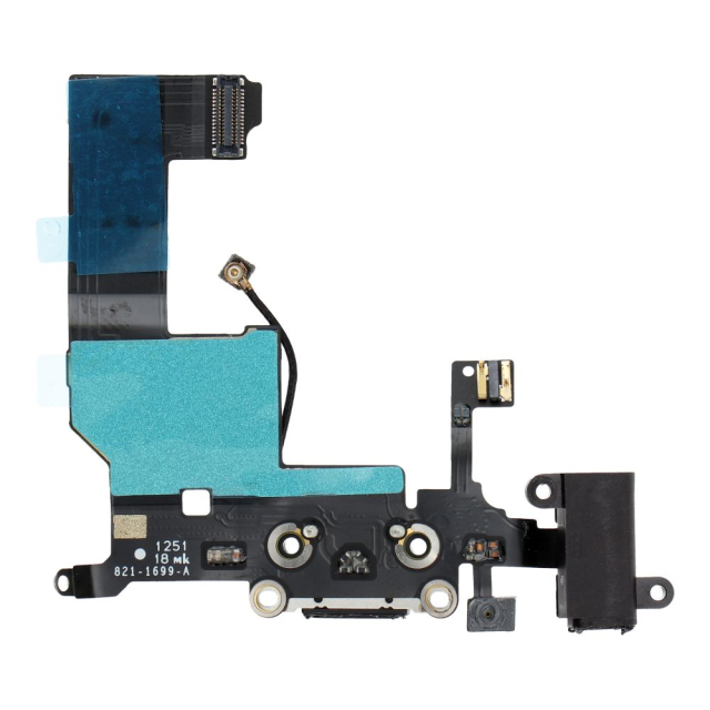 Ohebný kabel s dokovacím konektorem pro iPhone, černý