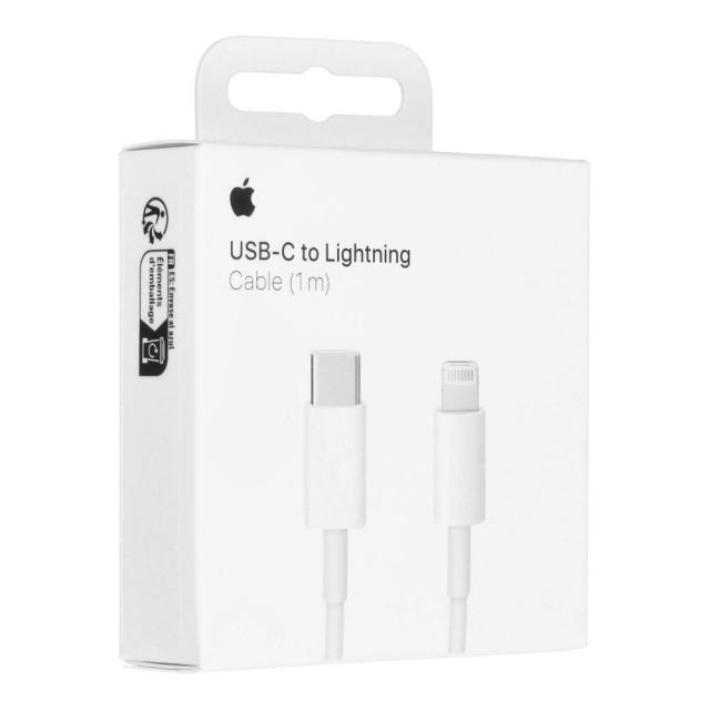 Originální kabel Apple typu C na Lightning MUQ93ZM/A A2561, 1 m, bílý, v blistru