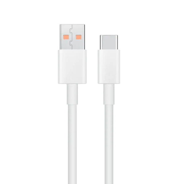 Originální kabel XIAOMI USB A na Type-C, 4 A, 1 m, bílý, volně balený