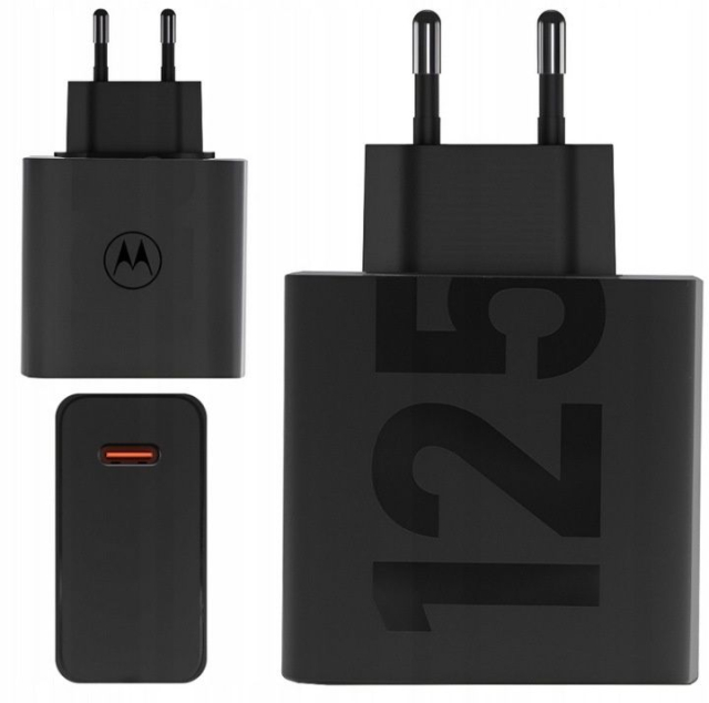 Originální nabíječka MOTOROLA typu C, 125 W, MC-1259, černá, hromadné balení