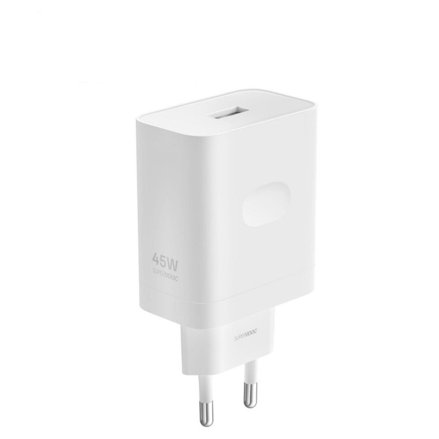 Originální nabíječka OPPO SuperVOOC typu C, 45 W, VCB4JAEH, bílá, volně balené kusy