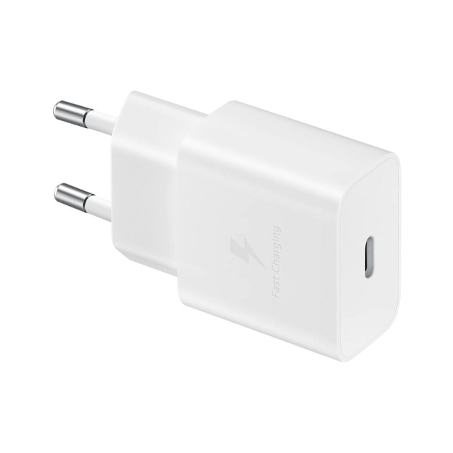 Originální nabíječka SAMSUNG typu C + kabel typu C na typ C, PD 3 A, 15 W, EP-T1510XWEGEU, bílá, v blistru