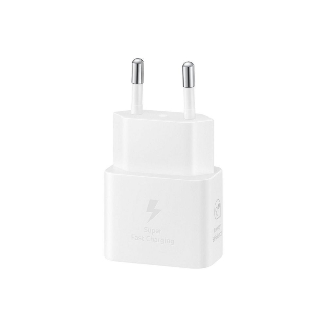 Originální nabíječka SAMSUNG typu C PD 3A 25 W GaN EP-T2510NWEGEU, bílá, v blistru