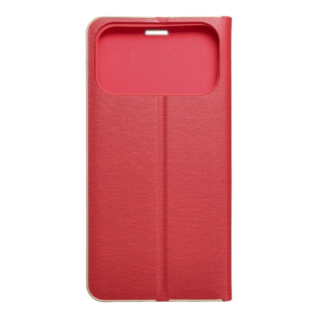 Otočné pouzdro pro iPhone 17 PRO MAX / 18 PRO MAX Luna Book, zlatá a červená