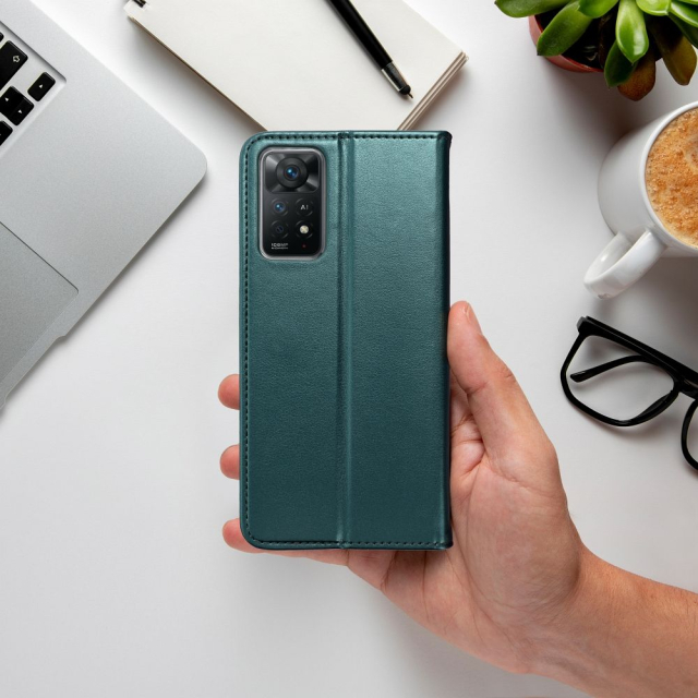 Otočné pouzdro pro Oppo Reno 16F / 16FS Smart Magneto, tmavě zelené