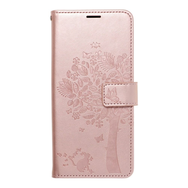 Otočné pouzdro pro Samsung A32 5G Mezzo Book v barvě „tree rose gold“
