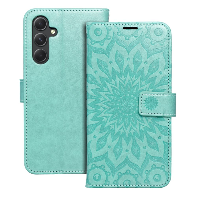 Otočné pouzdro pro Samsung A54 5G Mezzo Book, mandala green
