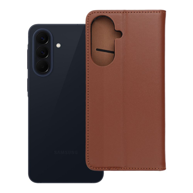 Otočné pouzdro pro Samsung A57 5G Smart Pro Book, kožené, hnědé
