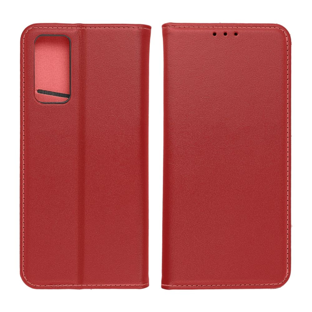 Otočné pouzdro pro Samsung A57 5G Smart Pro Book, kožené, vínové