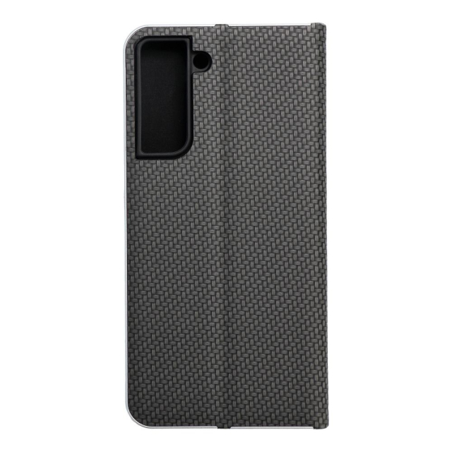 Otočné pouzdro pro Samsung S21 FE Luna Book, černá barva Carbon