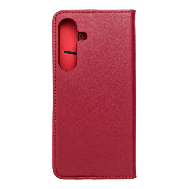 Otočné pouzdro pro Samsung S25 FE Smart Pro Book, kožené, vínové