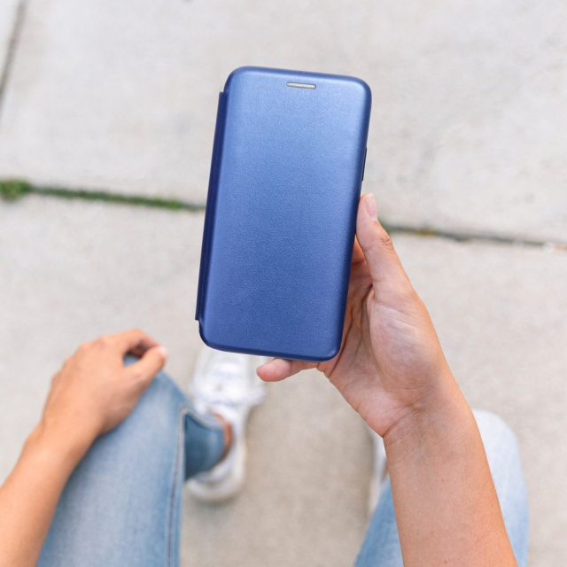 Otočné pouzdro pro Samsung S25 PLUS Elegance Book, tmavě modré