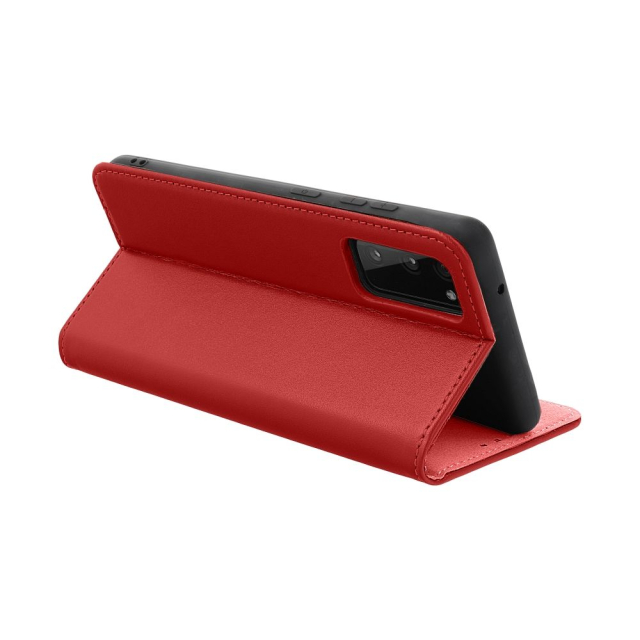 Otočné pouzdro pro Samsung S25 PLUS Smart Pro Book, kožené, vínové