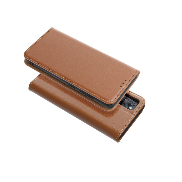 Otočné pouzdro pro Samsung S25 Smart Pro Book, kožené, hnědé