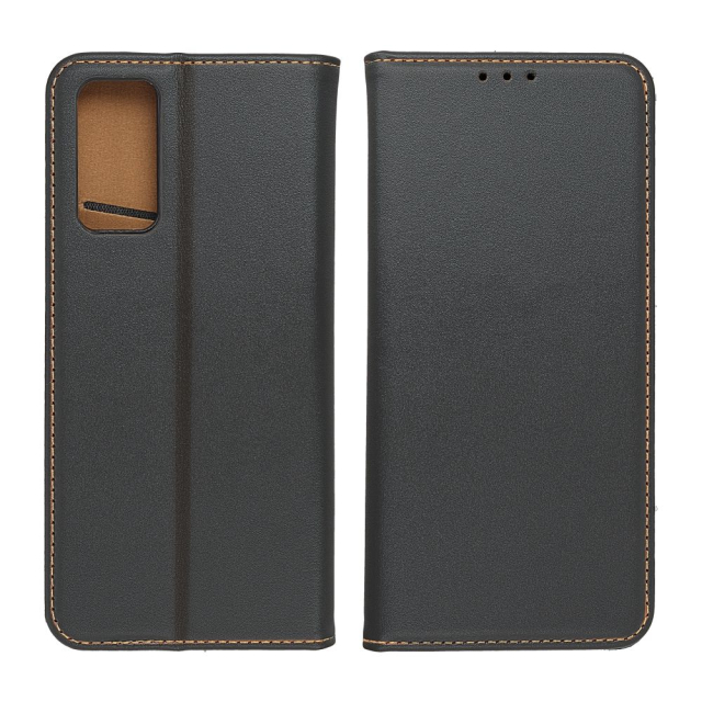 Otočné pouzdro pro Samsung S26 EDGE Smart Pro Book, kožené, černé