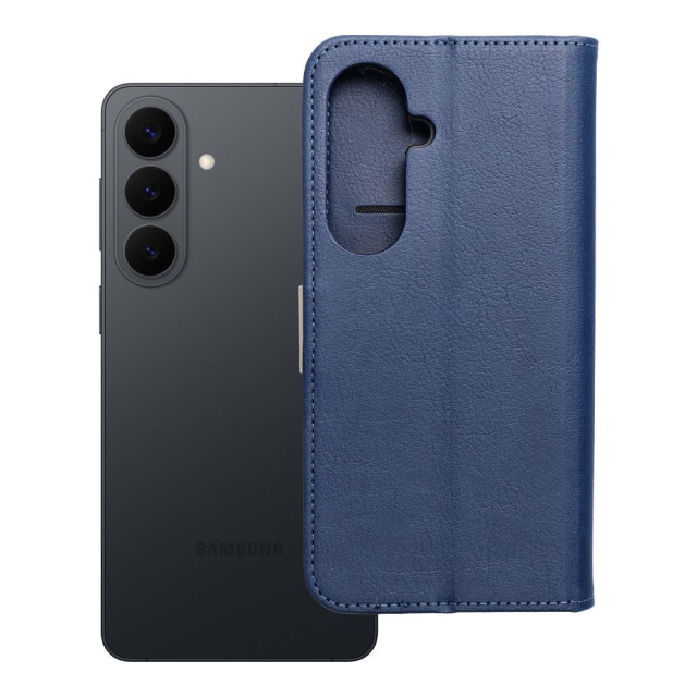 Otočné pouzdro pro Samsung S26 PLUS Split Book v tmavě modré a krémové barvě
